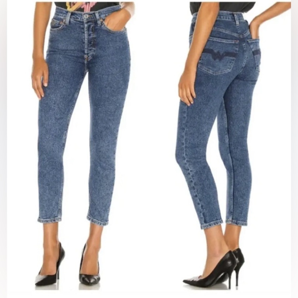 RE/DONE women’s jeans High Rise Wonder Woman stretch comfort essential 80s Retro - Picture 5 of 16